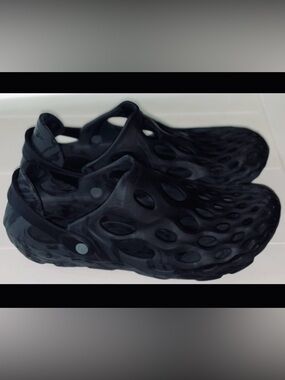 Merrell Hydro Moc Elements Black Grey Slip-On Water Shoes Sandals Clogs-Mens 8.5